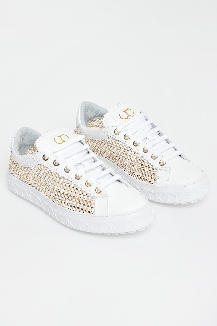 Sneakersy damskie skórzane Oslo CESARE CASADEI