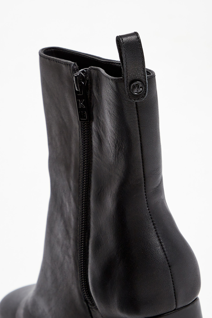 Botki skórzane KARL LAGERFELD