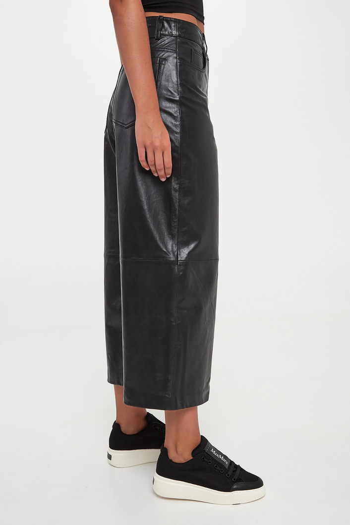 Spodnie damskie skórzane Blanc WEEKEND MAX MARA