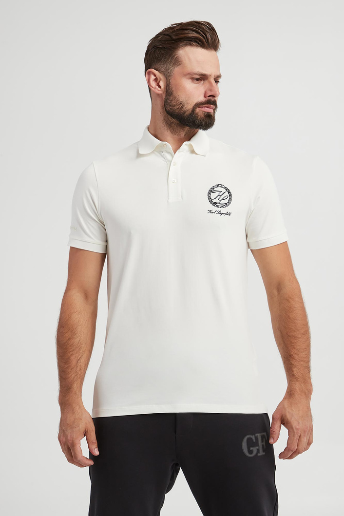 Polo męskie z logo KARL LAGERFELD