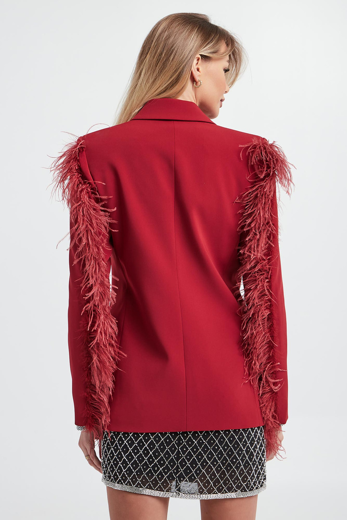 Marynarka damska z piórami PATRIZIA PEPE