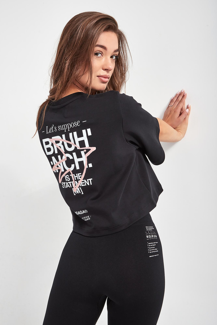 T-shirt damski Brunch Crop MISAGA