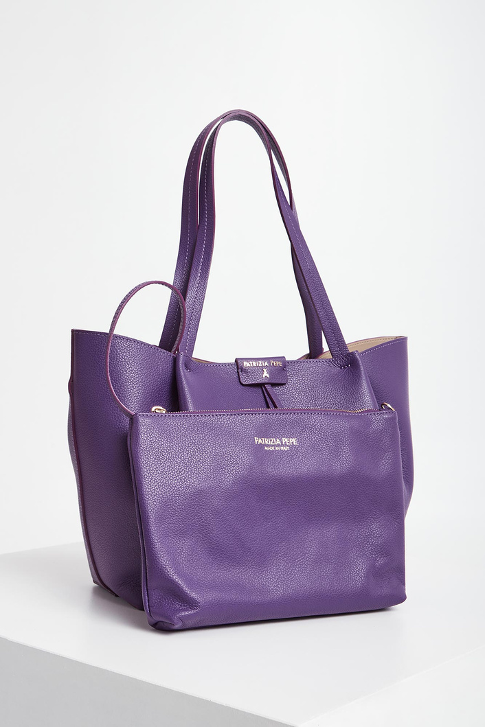 Torebka damska skórzana shopper PATRIZIA PEPE