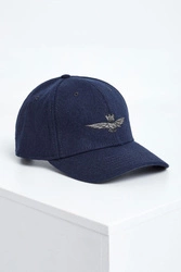 Czapka z daszkiem męska wełniana AERONAUTICA MILITARE