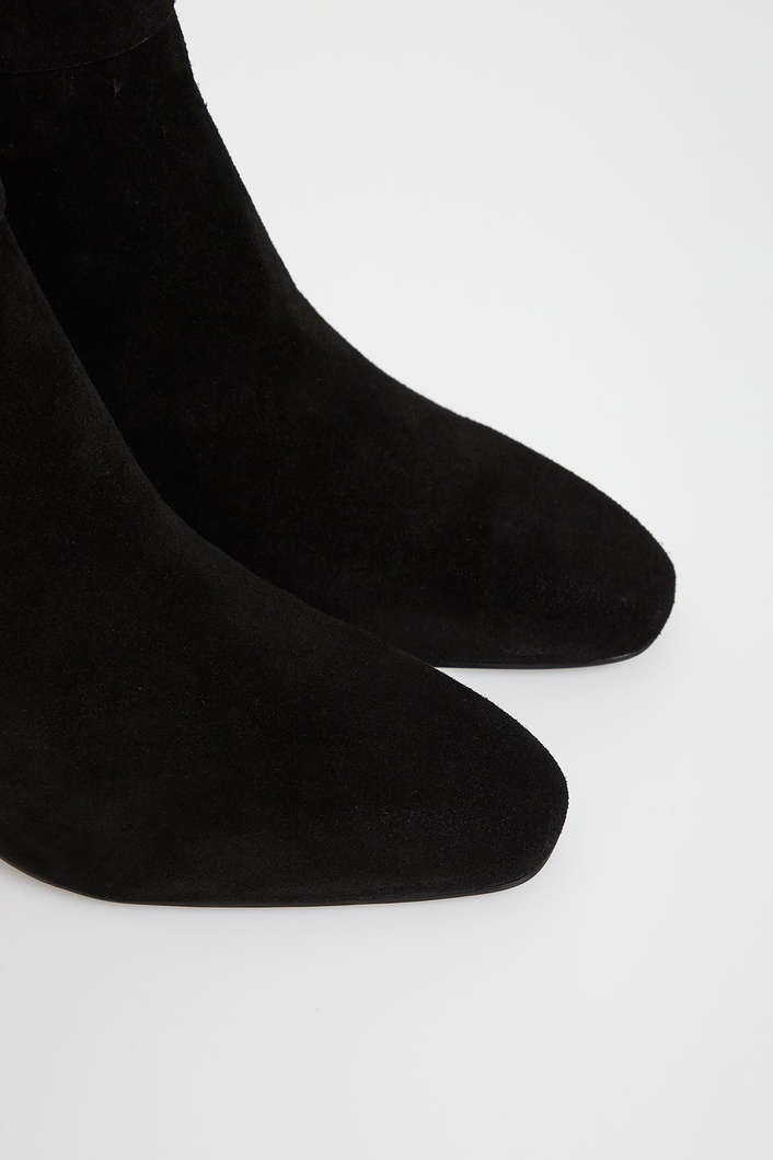 Botki zamszowe na obcasie LIU JO