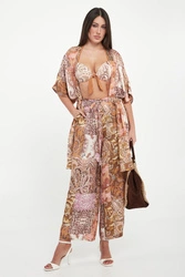 Spodnie damskie ze wzorem paisley LIU JO