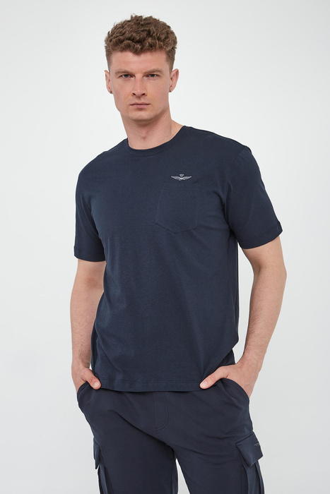 T-shirt męski z logo AERONAUTICA MILITARE