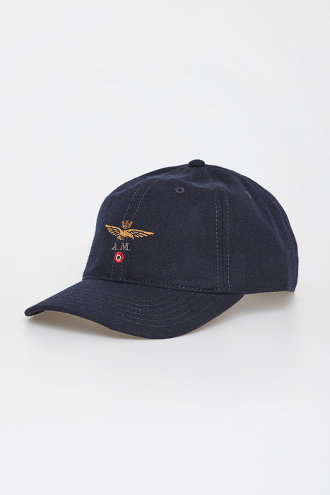 Czapka męska wełniana z daszkiem AERONAUTICA MILITARE