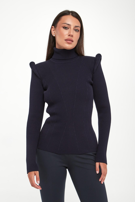 Golf damski z poduszkami w ramionach ELISABETTA FRANCHI
