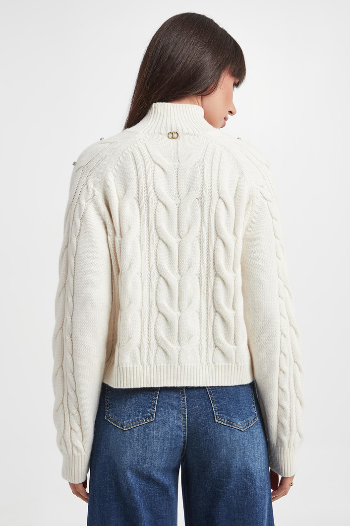 Sweter damski z golfem TWINSET