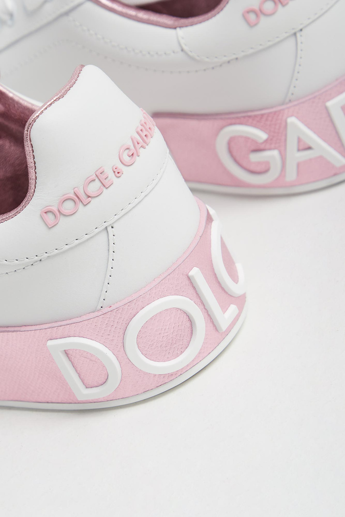 Sneakersy damskie skórzane Portofino Vintage DOLCE & GABBANA