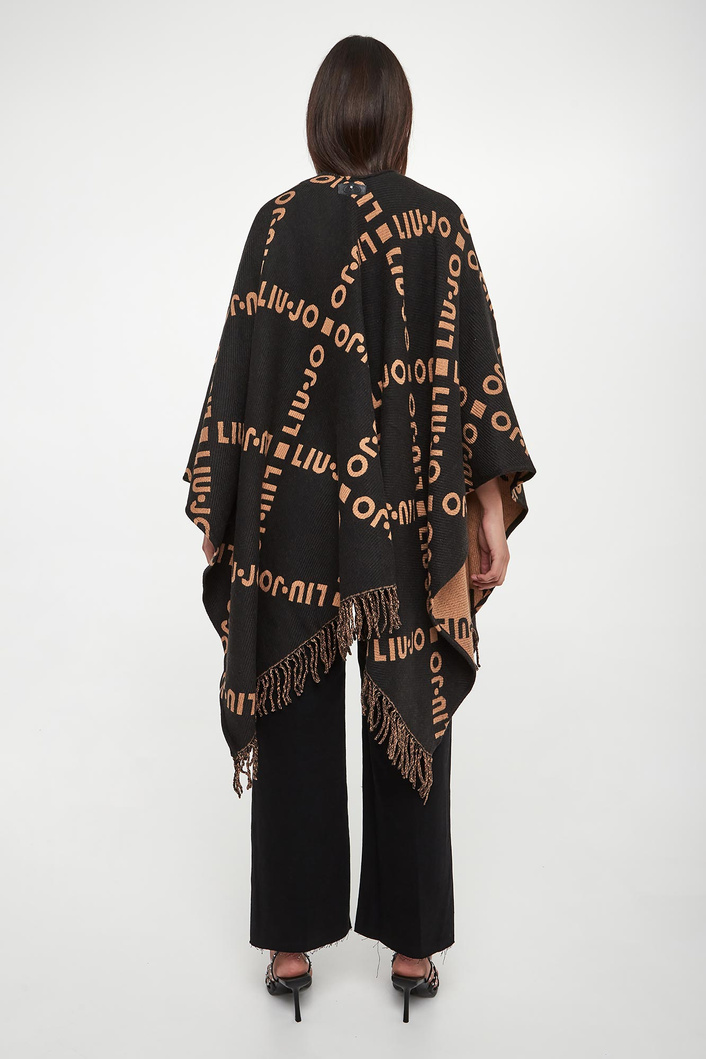 Ponczo damskie z logo LIU JO