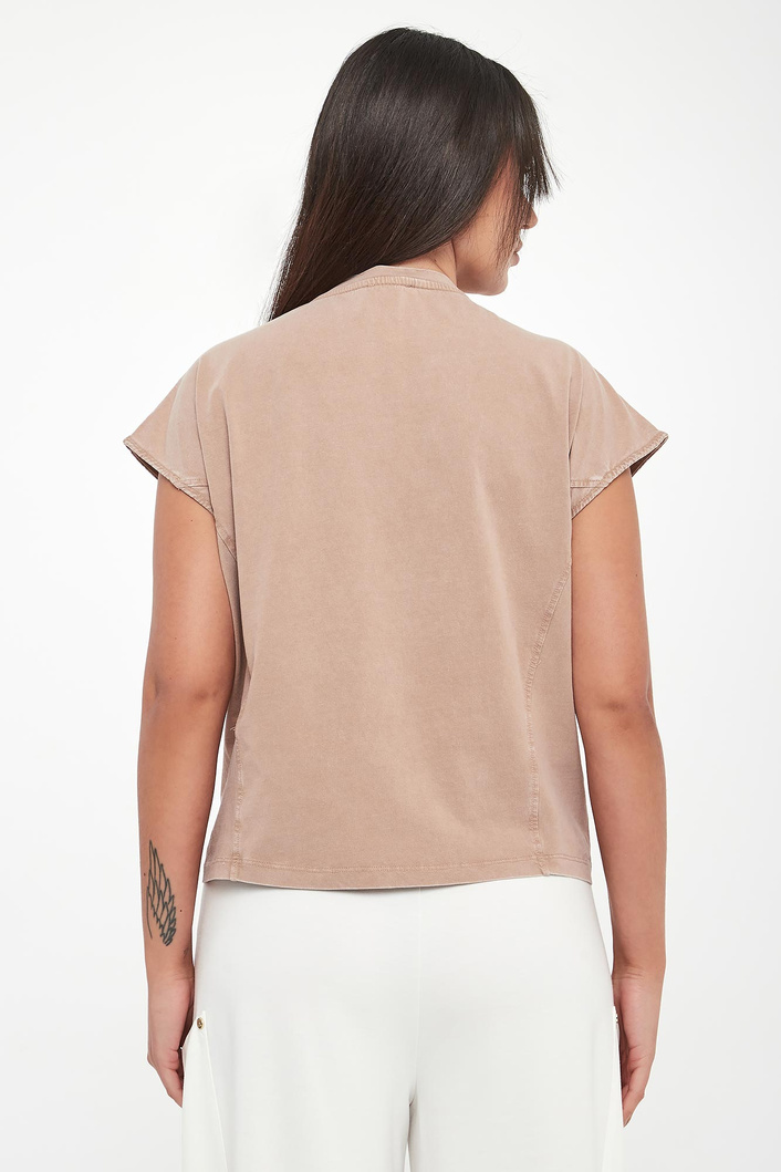 T-shirt damski z cyrkoniami LIU JO