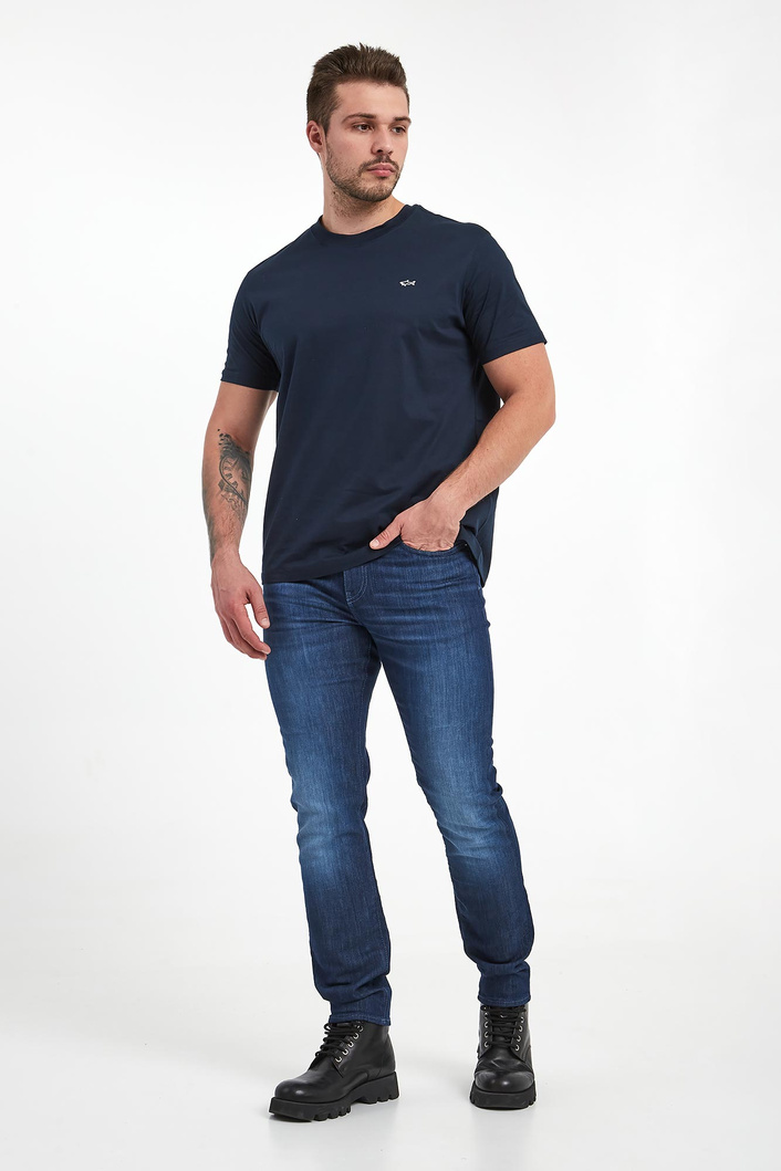 T-shirt męski z logo PAUL&SHARK