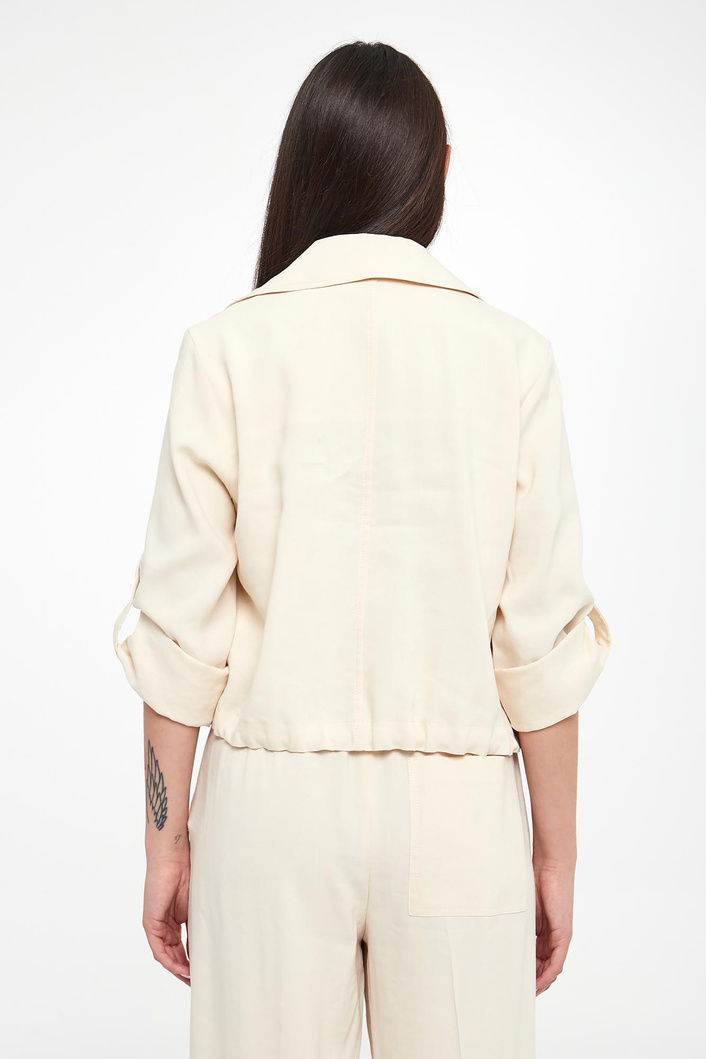 Żakiet damski lniany Malibu MARELLA MONOCHROME