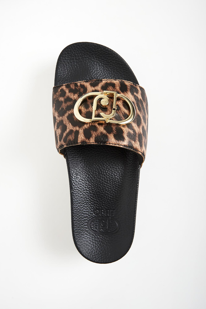 Klapki damskie ze zwierzęcym wzorem LIU JO