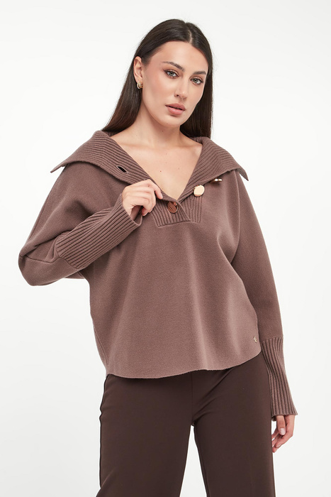 Sweter damski z kołnierzem JOSEPH RIBKOFF