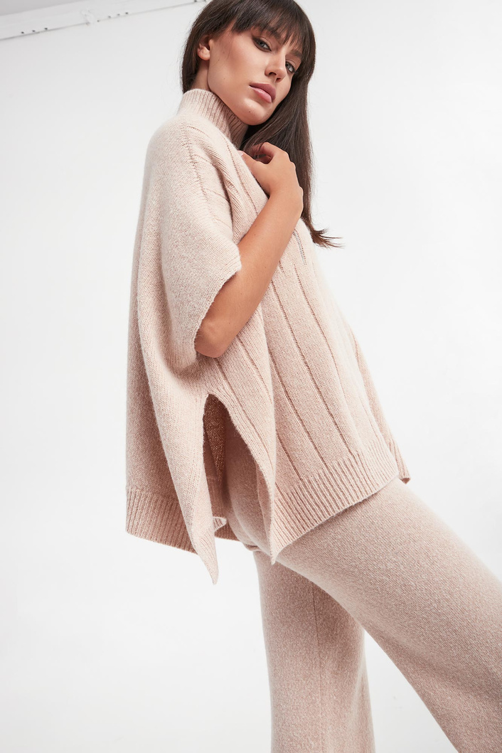 Sweter damski z golfem wełniany PESERICO