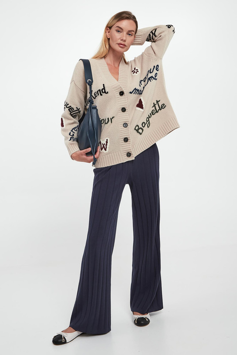 Spodnie damskie dzianinowe Tema MM