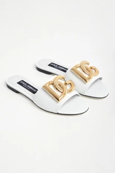 Klapki damskie skórzane DOLCE & GABBANA