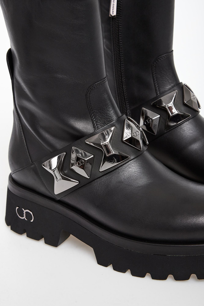 Botki damskie skórzane CESARE CASADEI