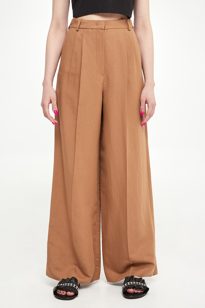 Spodnie damskie lniane Diletta WEEKEND MAX MARA