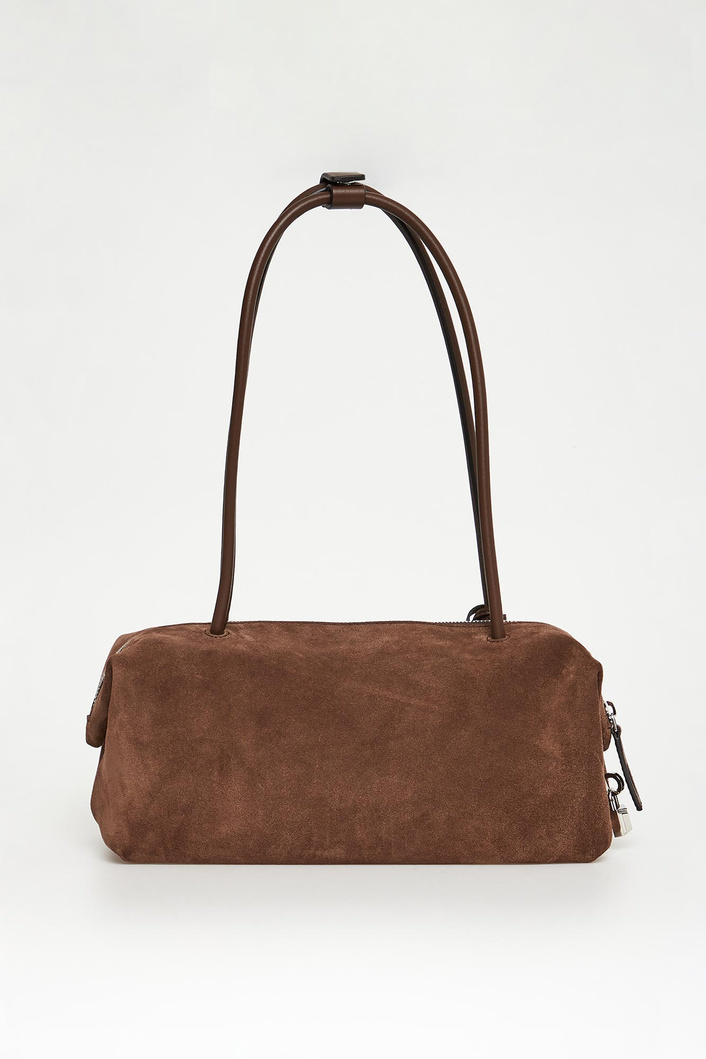 Torebka damska zamszowa baguette Holdall Sling MAX MARA ACCESSORI