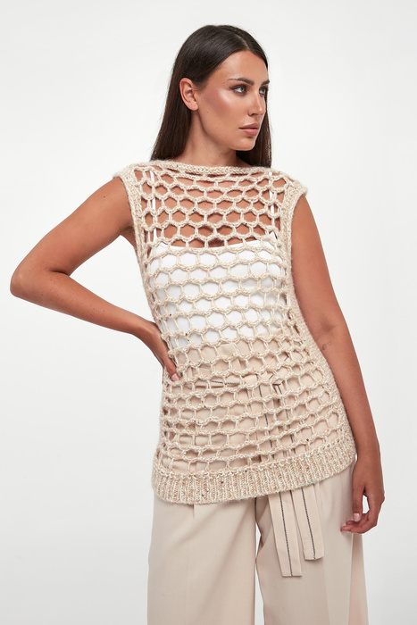 Kamizelka damska z alpaki PESERICO