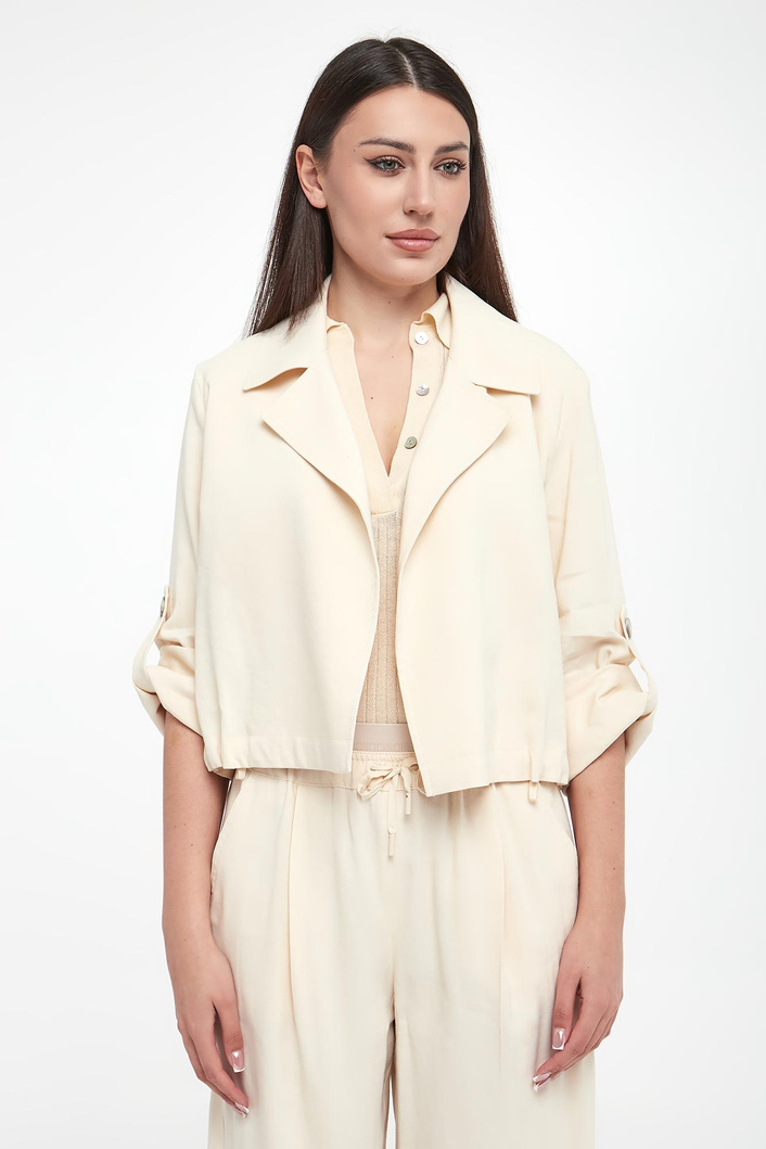 Żakiet damski lniany Malibu MARELLA MONOCHROME