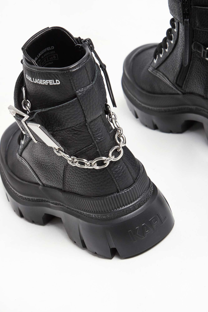 Trapery damskie skórzane KARL LAGERFELD