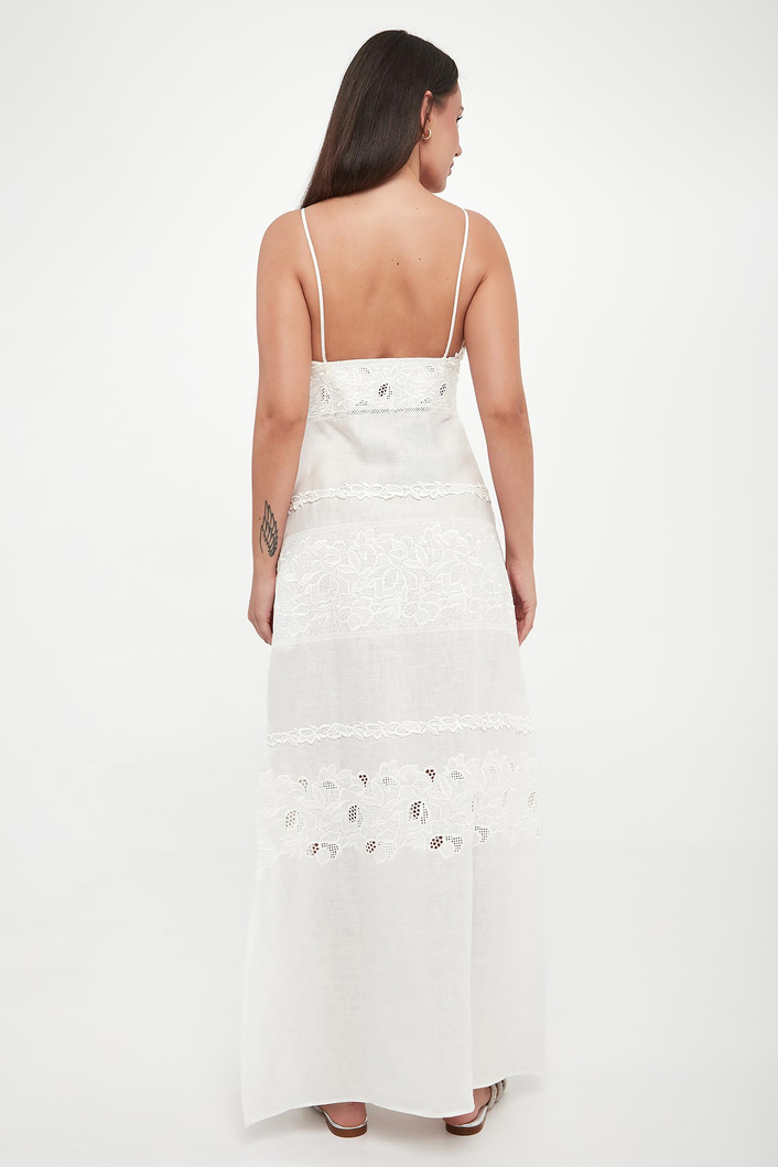 Sukienka lniana ERMANNO SCERVINO LIFE