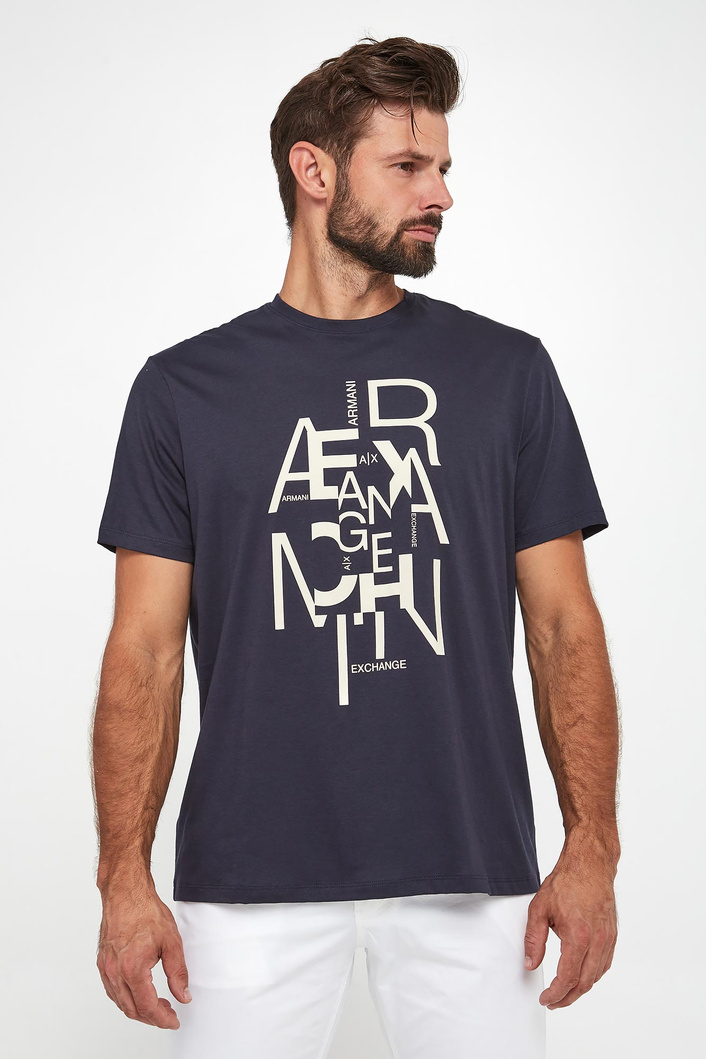 T-shirt męski z logo ARMANI EXCHANGE