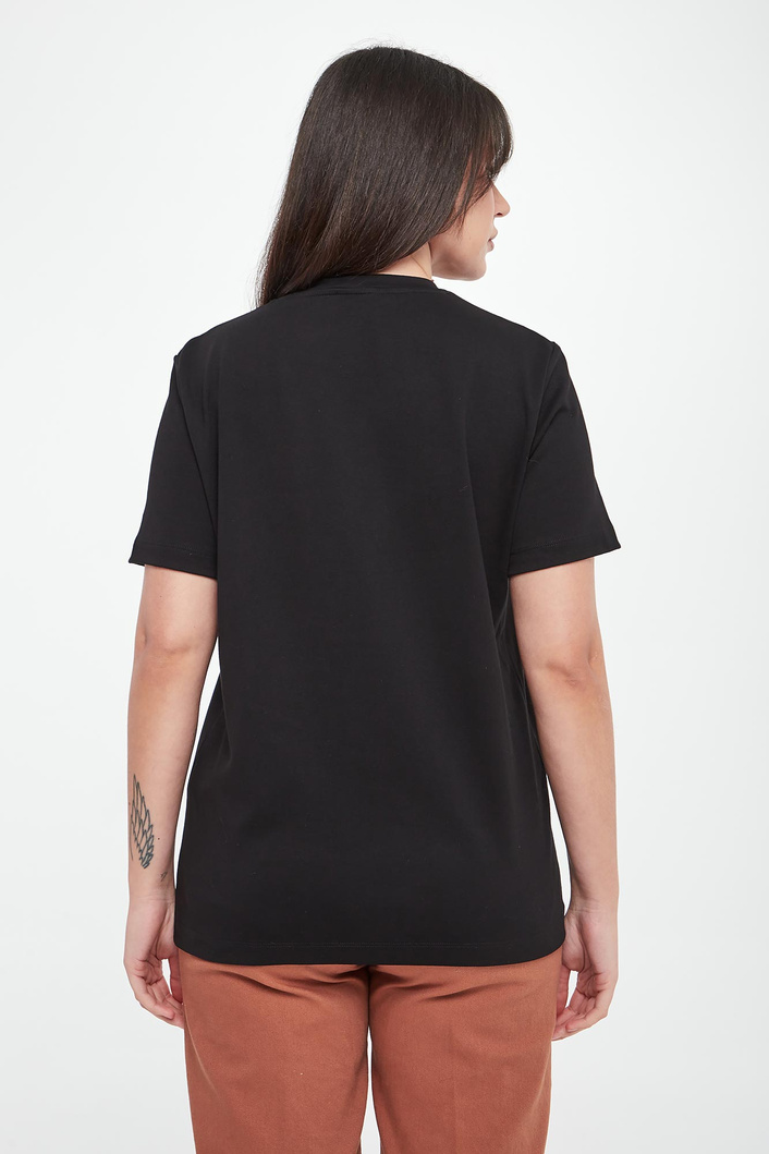 T-shirt damski z logo ELISABETTA FRANCHI