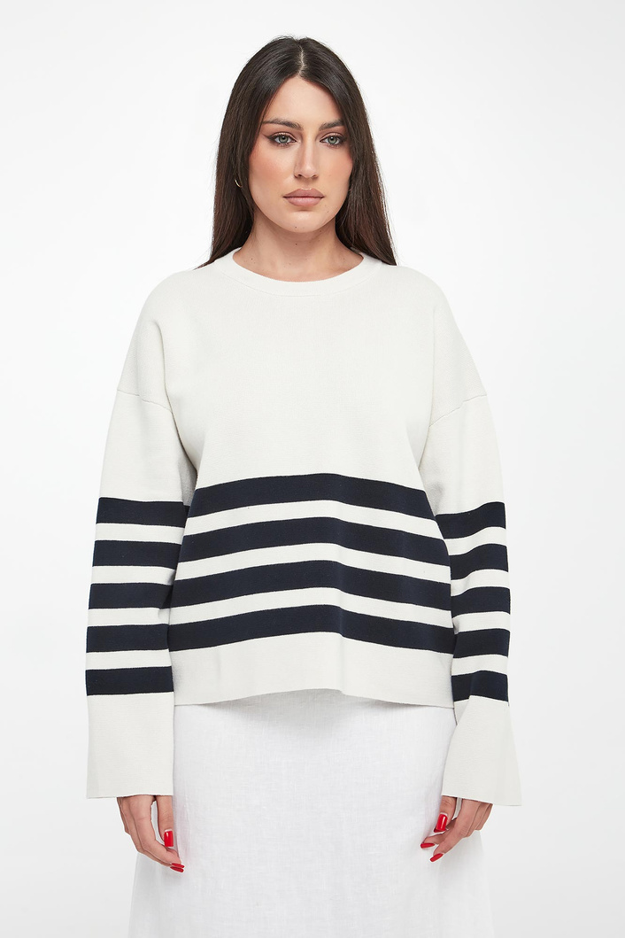 Sweter damski w paski Koa ECOALF