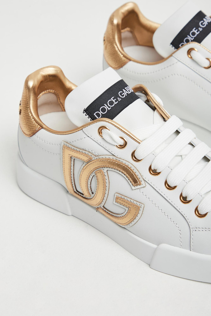 Sneakersy damskie skórzane Portofino Vintage DOLCE & GABBANA