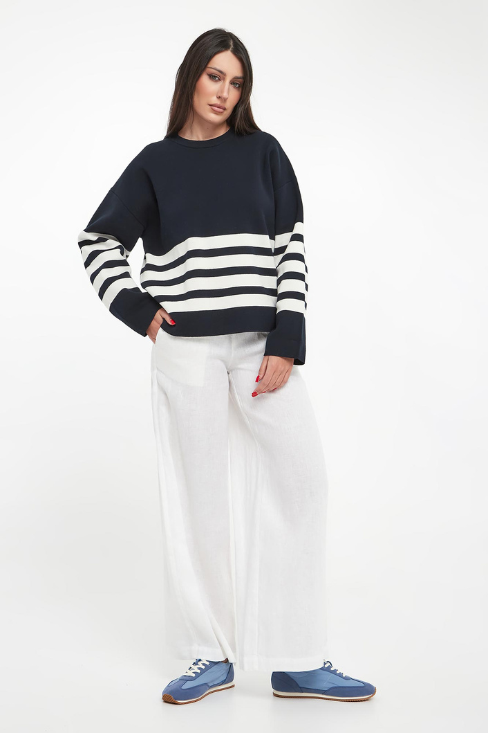 Sweter damski w paski Koa ECOALF