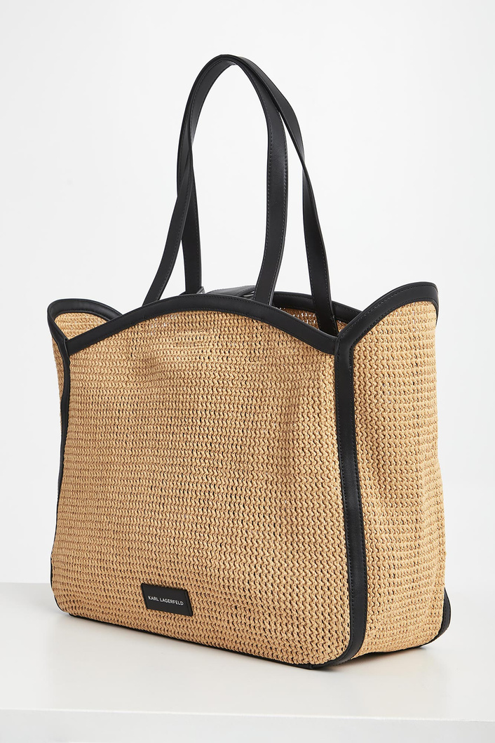Torebka damska shopper pleciona KARL LAGERFELD