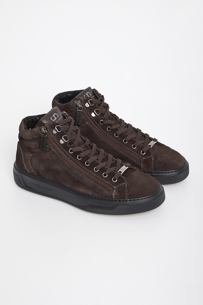 Sneakersy męskie zamszowe CESARE CASADEI