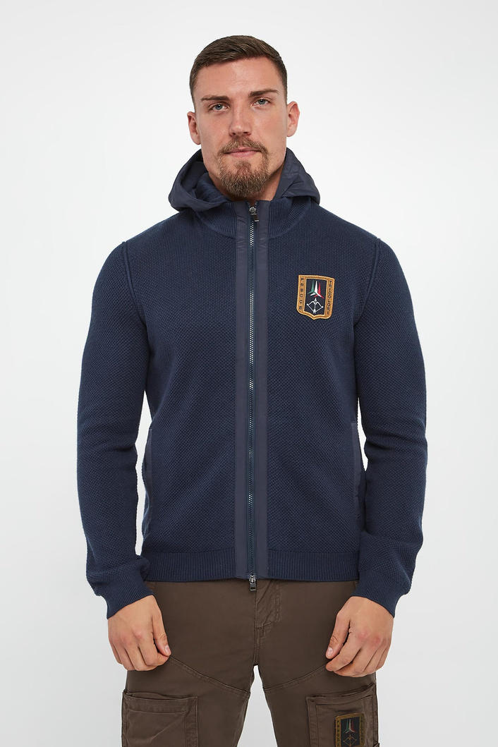 Sweter męski z wełną AERONAUTICA MILITARE
