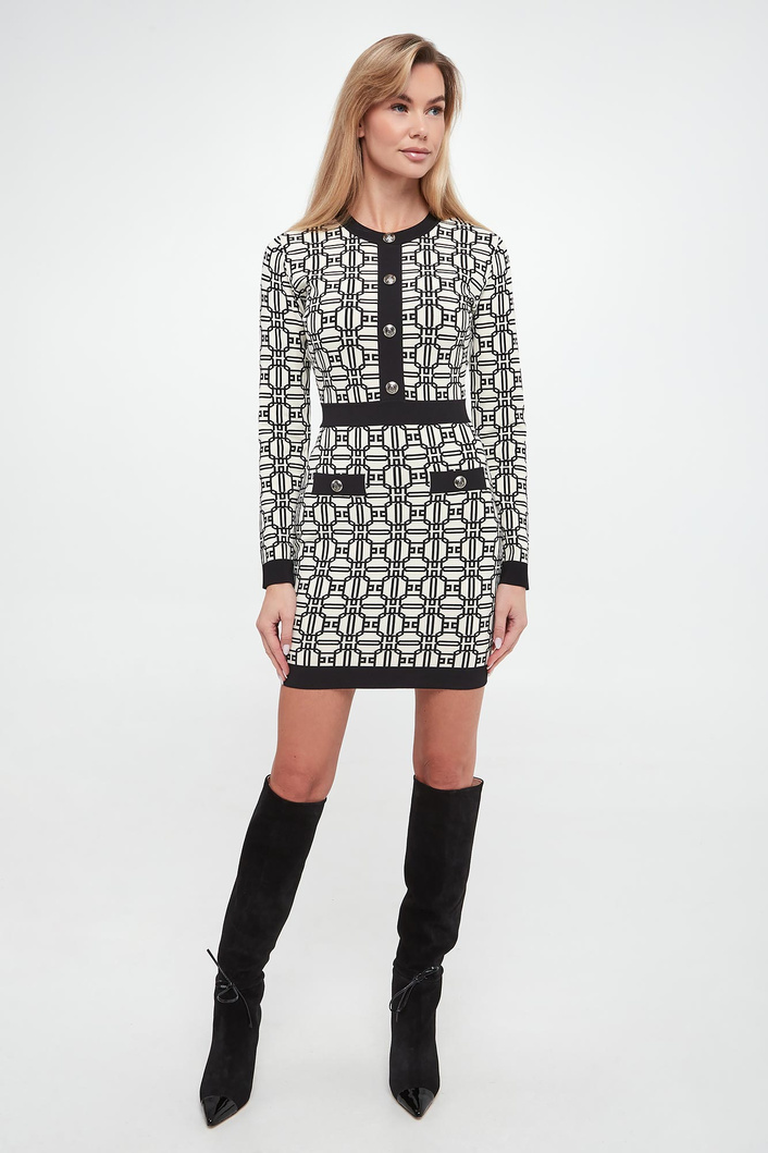 Sukienka mini dzianinowa ELISABETTA FRANCHI