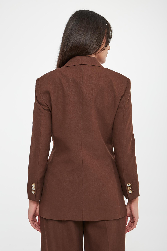 Marynarka damska z lnem MLSCACHI MARELLA SPORT