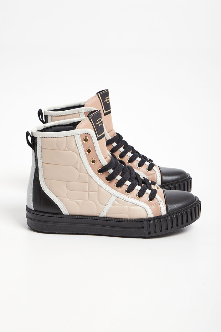 Sneakersy skórzane BALDININI