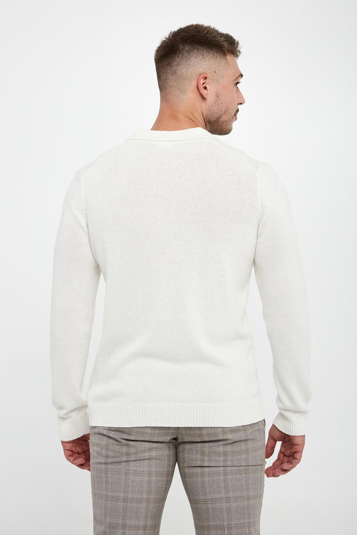 Sweter męski z kołnierzem polo Xavi JOOP! JEANS