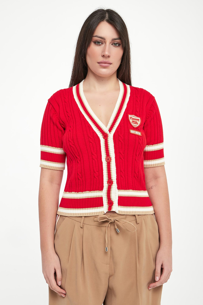 Kardigan damski z krótkim rękawem ERMANNO FIRENZE