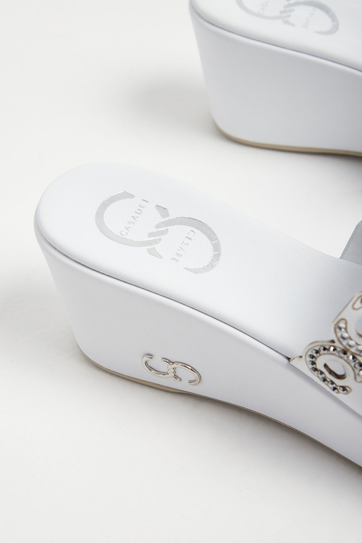 Klapki skórzane CESARE CASADEI