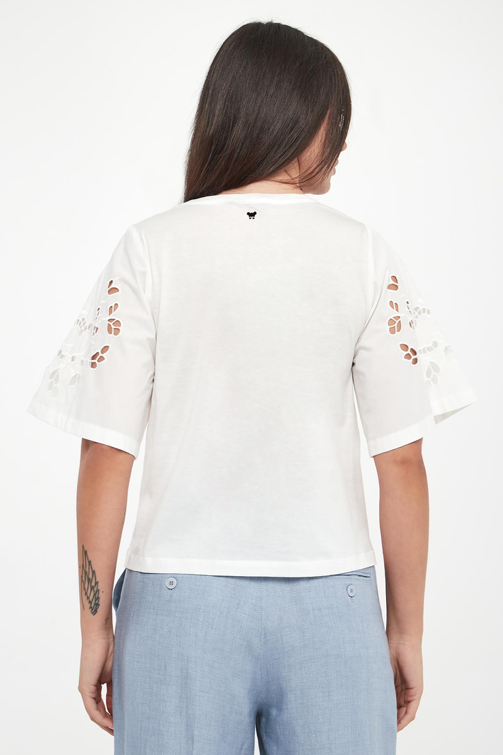 T-shirt damski ażurowy Targa WEEKEND MAX MARA