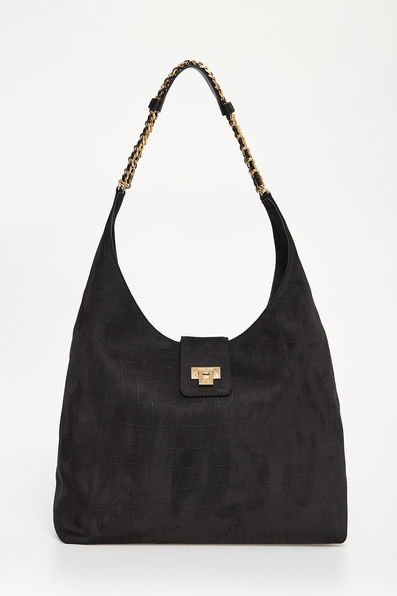Torebka damska hobo ELISABETTA FRANCHI Czarny
