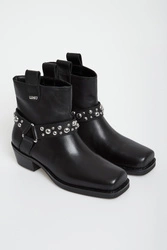 Botki damskie skórzane biker LIU JO