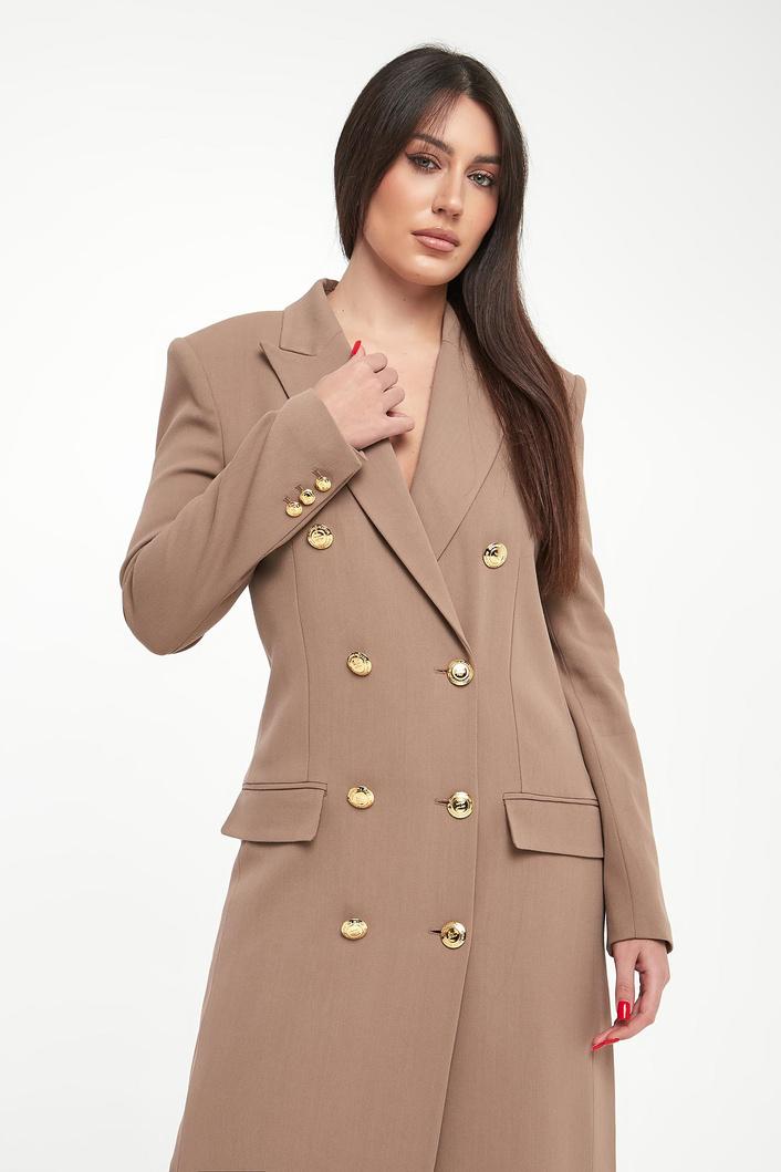 Płaszcz damski z gabardyny ELISABETTA FRANCHI