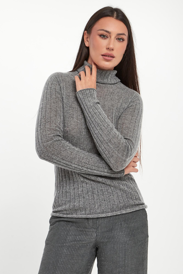 Sweter damski z golfem wełniany PESERICO